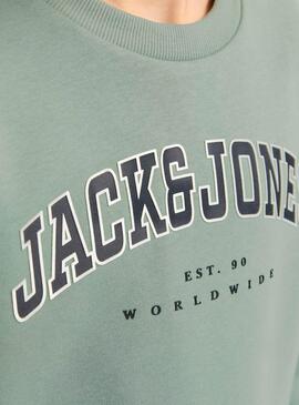 Sweatshirt Jack and Jones Caleb grün für Herren.