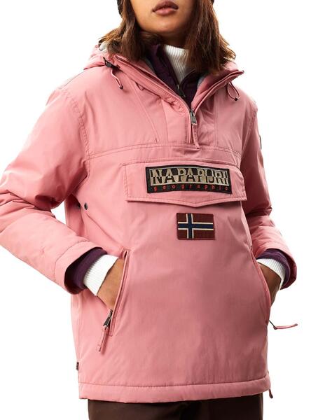 land blad reflecteren Jacke Napapijri Rainforest Pocket W Pink Damen