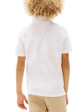 Tommy Hilfiger Flag Poloshirt in Weiß für Jungen.