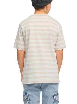 T-Shirt Jack and Jones Vesterbro beige für Kinder