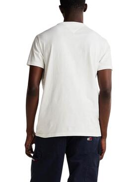 Tommy Jeans Entry Graphic T-Shirt in beige für Herren.