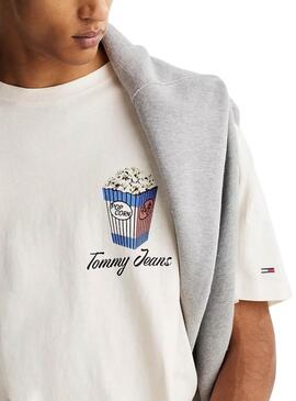 Herren-T-Shirt Tommy Jeans Novelty beige