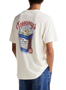 Herren-T-Shirt Tommy Jeans Novelty beige