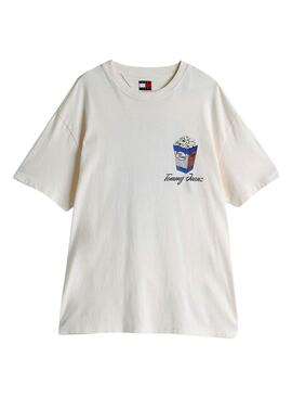 Herren-T-Shirt Tommy Jeans Novelty beige