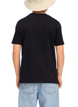 T-shirt Jack and Jones Beau Schwarz für Jungen.
