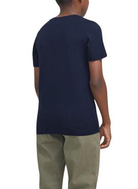 T-shirt Jack and Jones Simon navy für Kinder