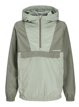 Windbreaker Jack and Jones Packable grün Kinder