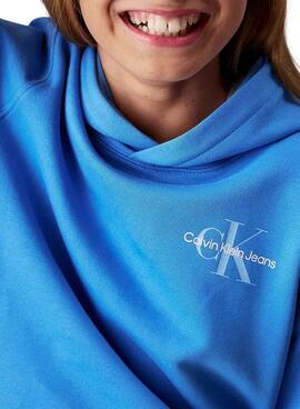 Pullover Calvin Klein Monogram blau Kinder