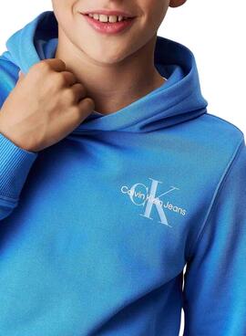 Pullover Calvin Klein Monogram blau Kinder