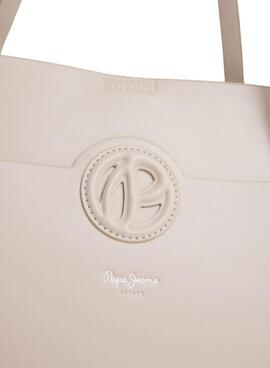 Handtasche Pepe Jeans Colbie Limited beige für Damen.
