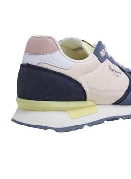 Turnschuhe Pepe Jeans Brit Camp blau für Damen