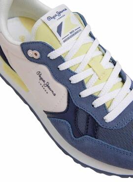 Turnschuhe Pepe Jeans Brit Camp blau für Damen