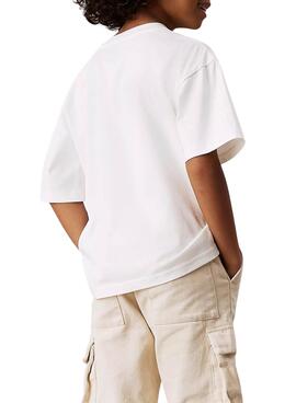 T-shirt Calvin Klein Jeans Bold weiß für Jungen