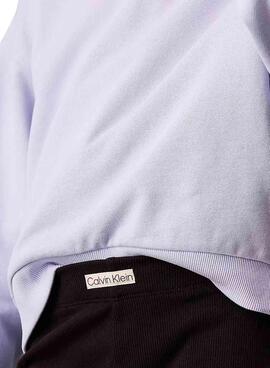 Legging Calvin Klein Rib Cycling schwarz für Mädchen.