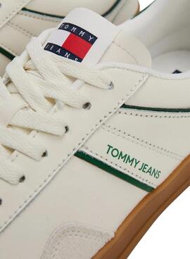 Turnschuhe Tommy Jeans The Greenwich aus weißem Leder für Herren
