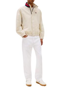 Turnschuhe Tommy Jeans The Greenwich aus weißem Leder für Herren