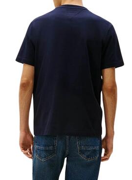 T-Shirt Tommy Hilfiger Stack in Marineblau für Herren.