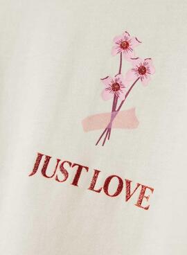 T-Shirt Name It Betria beige für Mädchen