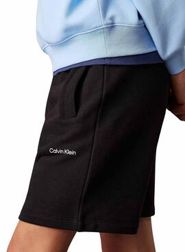 Bermudas Calvin Klein New Inst Logo schwarz