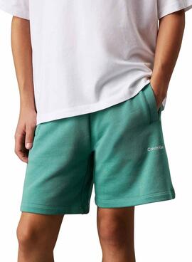 Bermuda Calvin Klein New Inst Logo grün Kinder