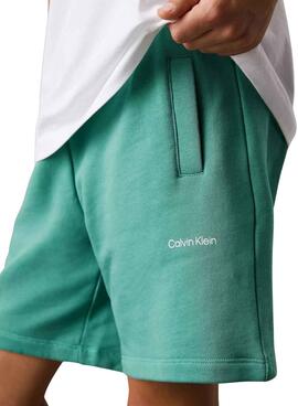 Bermuda Calvin Klein New Inst Logo grün Kinder