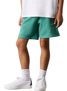 Bermuda Calvin Klein New Inst Logo grün Kinder