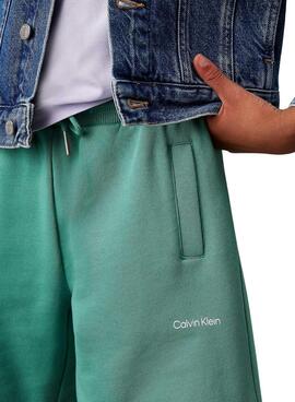 Bermuda Calvin Klein New Inst Logo grün Kinder