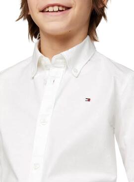 Bluse Tommy Hilfiger Stretch Oxford weiß
