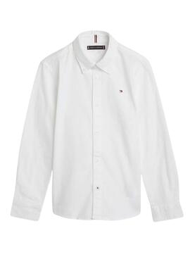 Bluse Tommy Hilfiger Stretch Oxford weiß