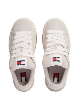 Turnschuhe Tommy Jeans Skate grau für Damen