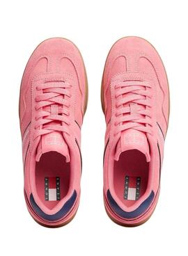 Turnschuhe Tommy Jeans Greenwich rosa für Damen