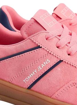 Turnschuhe Tommy Jeans Greenwich rosa für Damen