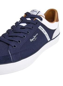 Sneaker Pepe Jeans Kenton Marineblau für Herre.