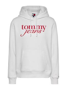 Sweatshirt Tommy Jeans Ess Logo weiß für Damen