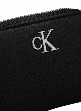 Portemonnaie Calvin Klein Jeans Emblem Schwarz für Damen