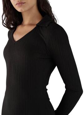 Schwarzes Calvin Klein Jeans Sheer Kleid für Damen.