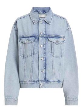 Damenjacke Calvin Klein Jeans Boxy Denim im Jeans-Look