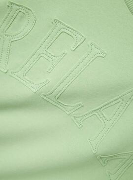 Sweatshirt Name It Bulop grün für Mädchen.