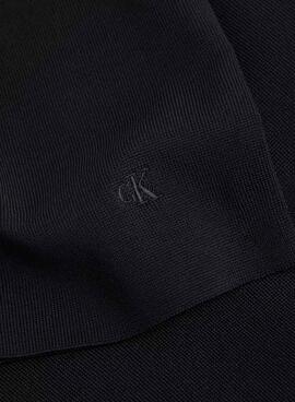 Schwarzes Calvin Klein Jeans Rayon-Kleid für Damen.