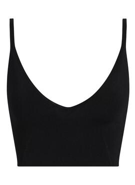 Top Calvin Klein Jeans aus schwarzem Rayon für Damen.