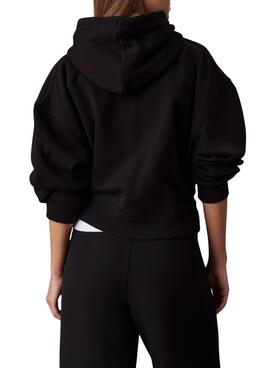 Calvin Klein Jeans Raised-Sweatshirt in Schwarz für Damen.