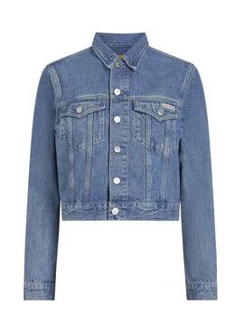 Damenjeansjacke Calvin Klein Jeans Cropped 90s für Damen.