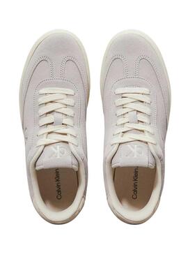 Sneakers Calvin Klein Jeans Classic Cupsole grau für Damen.