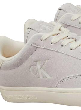 Sneakers Calvin Klein Jeans Classic Cupsole grau für Damen.