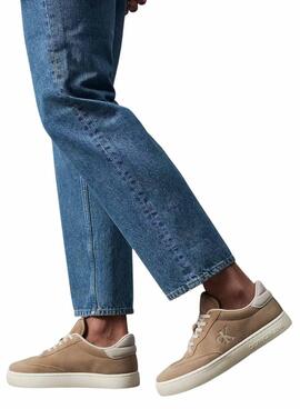 Turnschuhe Calvin Klein Jeans Classic Cupsole beige für Herren