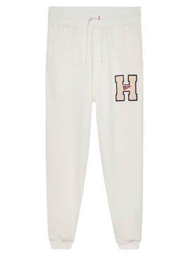 Hose Tommy Jeans Patch Terry Beige für Herren