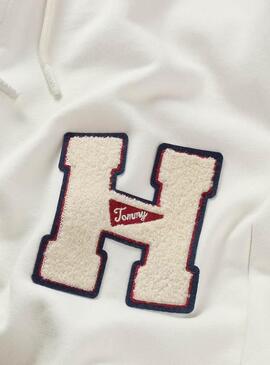 Hose Tommy Jeans Patch Terry Beige für Herren