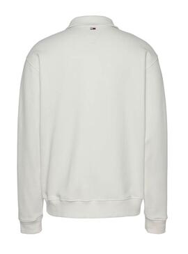 Sweatshirt Tommy Jeans Patch Logo beige für Herren