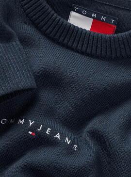 Tommy Jeans Linear Marine Jersey für Herren.