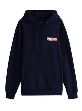 Tommy Jeans Grafik Sweatshirt in Marineblau für Herren